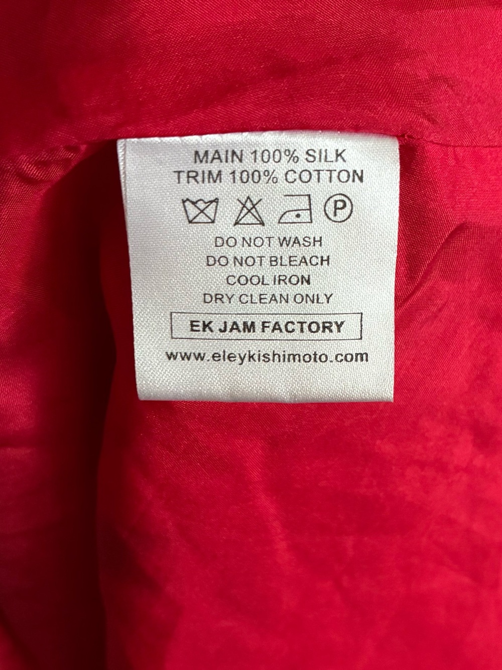 Anthropologie Silk Red Sparrow Sleeveless EK Jam Factory Shift Dress, Size Med - Picture 3 of 4